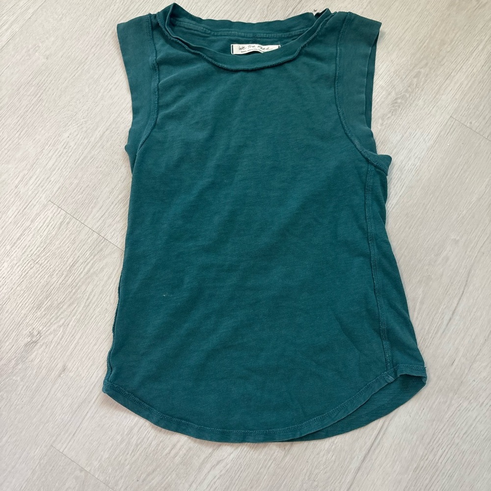 We The Free Sleeveless Dark Teal Tank Top